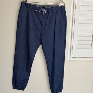 FootJoy x Todd Snyder Navy Stripe Seersucker Jogger Pants Men’s Size XXL NWT